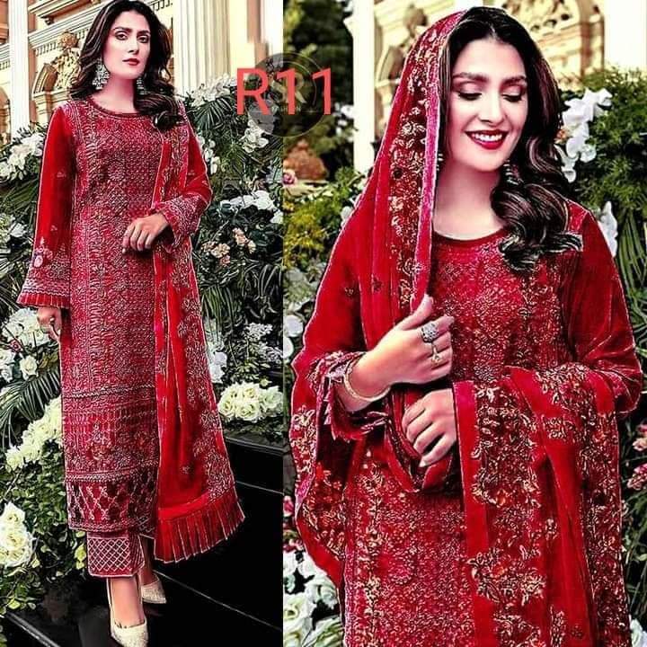 Georgette With Embroidery