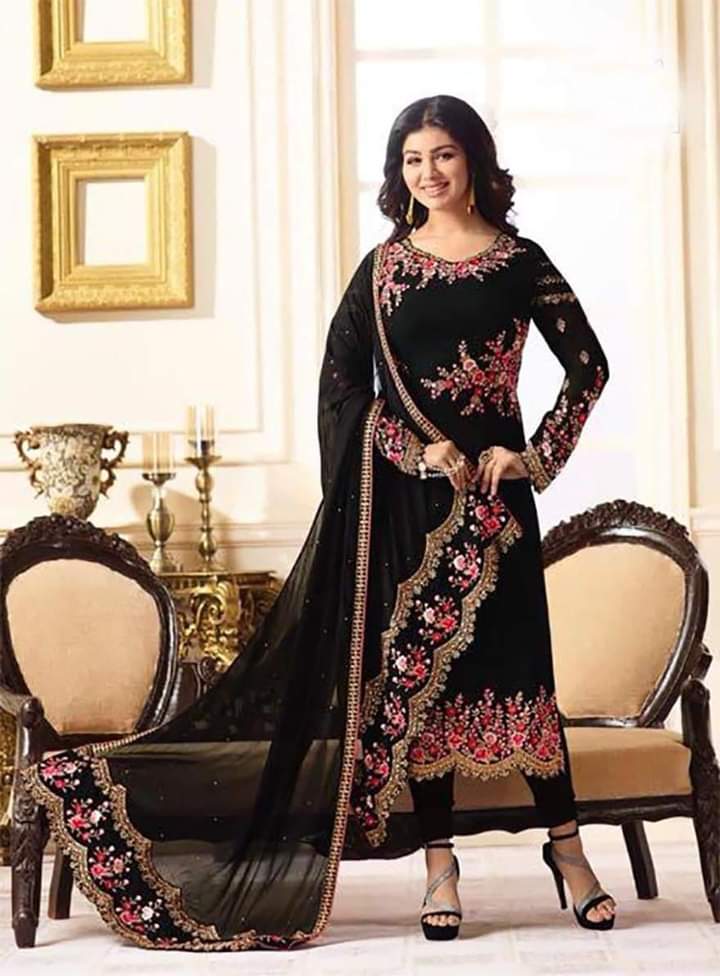 Georgette With Embroidery